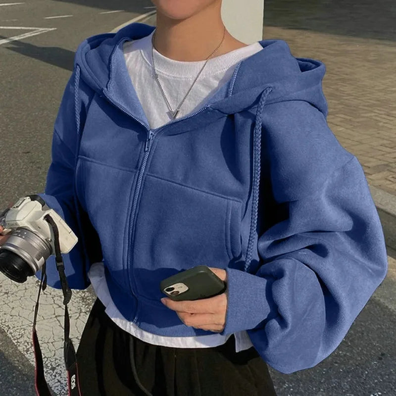 sudaderas con cremallera, chaquetas de manga larga