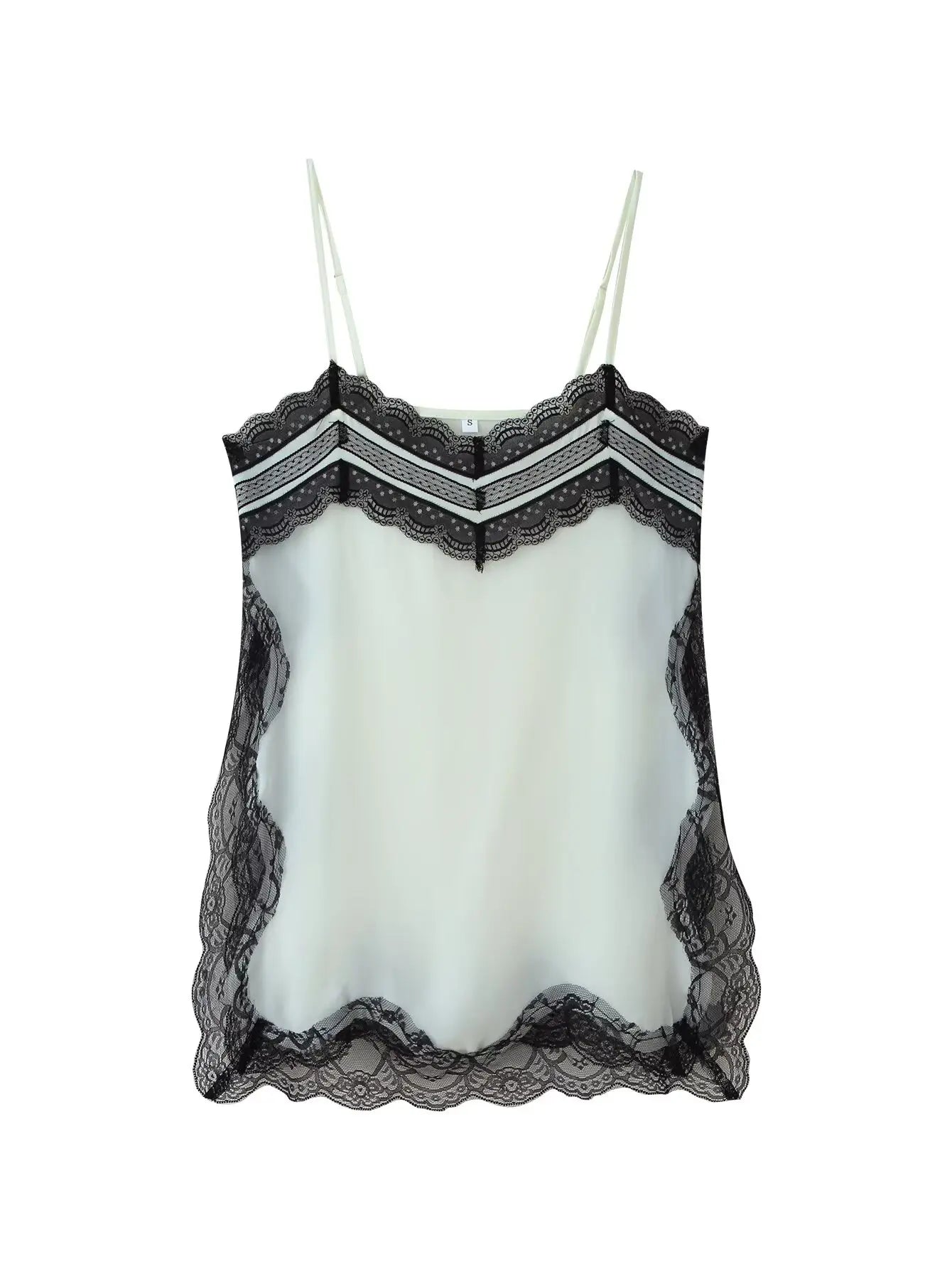 Camiseta de tirantes finos de seda