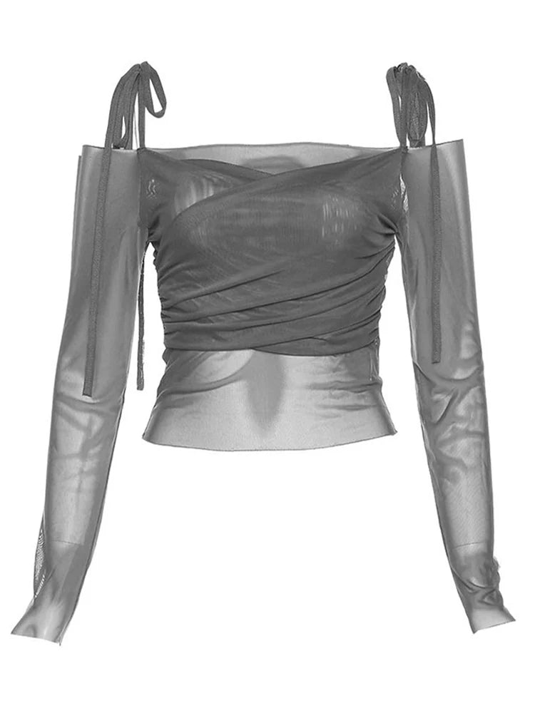 camisetas de manga larga, camisetas de malla ajustada, ropa de calle