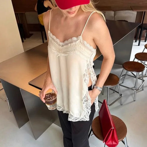 Camiseta de tirantes finos de seda