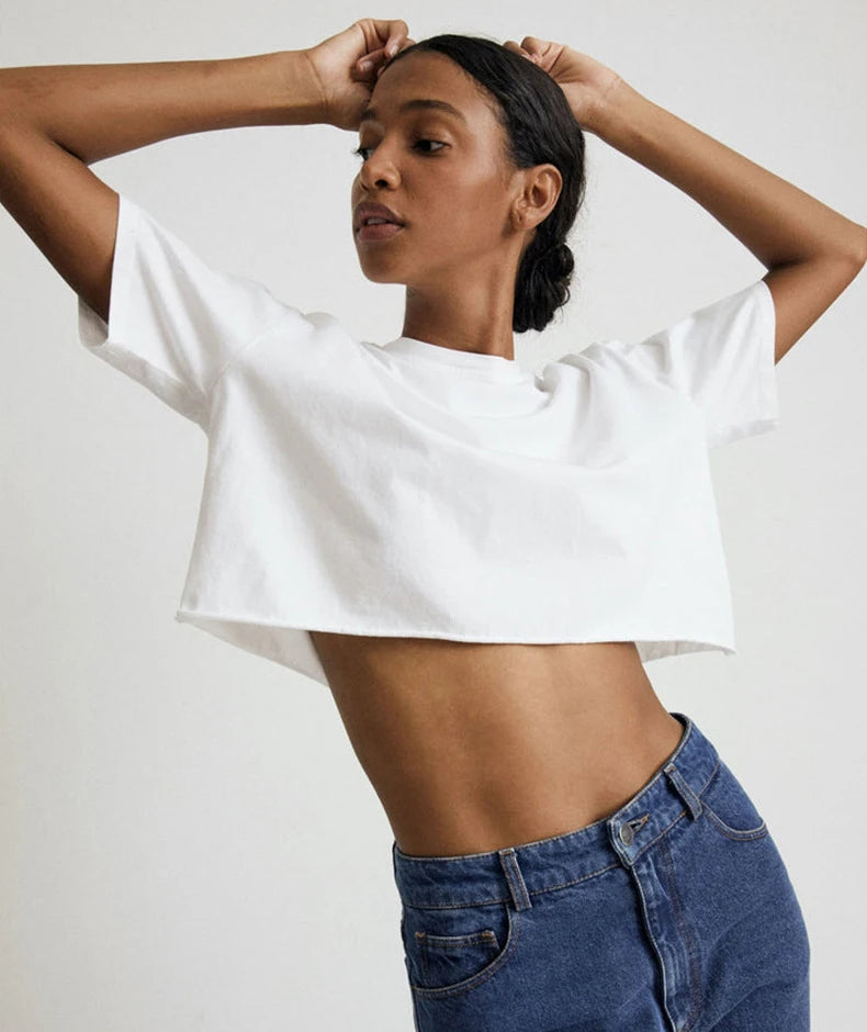 Camiseta de manga corta de las Spice Girls americanas para mujer